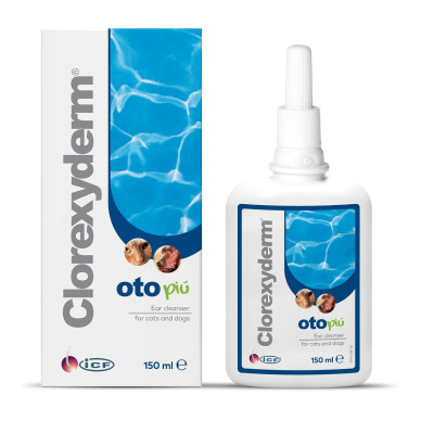 Clorexyderm Oto Piu solutie otica, caini si pisici, 150 ml